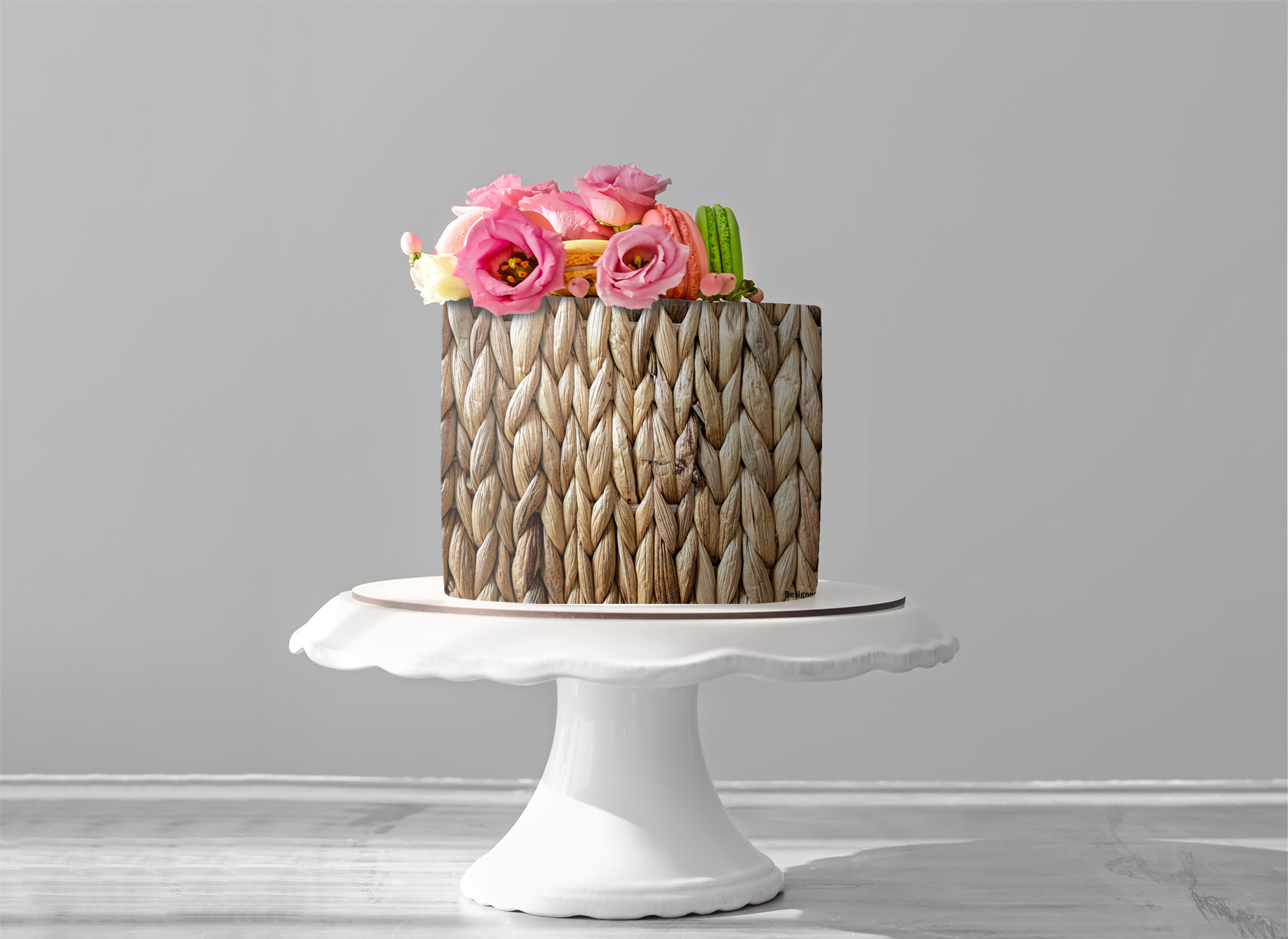 Deko Fondant Korbgeflecht