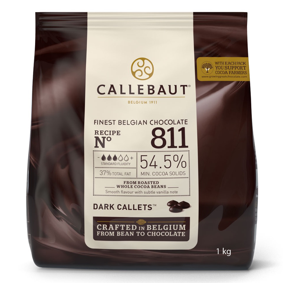 Callebaut Callets 1 kg dunkel 54,5% Kakao
