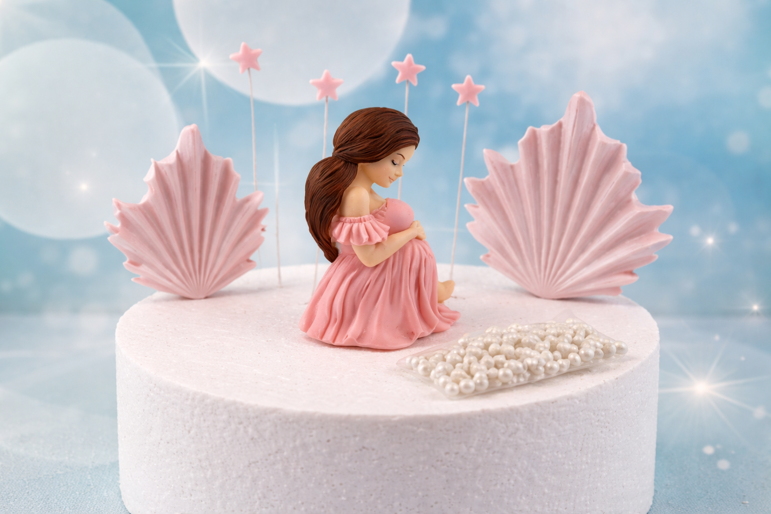 Cake Topper Zucker-Deko für Torten | Perfekte Babyshower-Tortendekoration