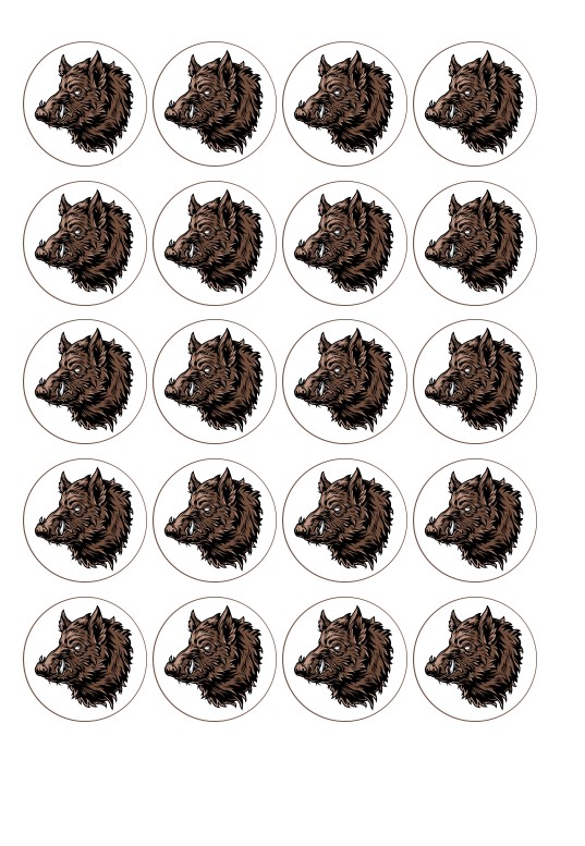 Muffinaufleger Wildschwein