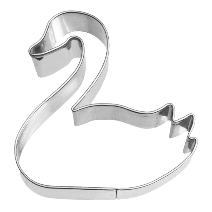 Ausstechform Schwan 7 cm aus Edelstahl