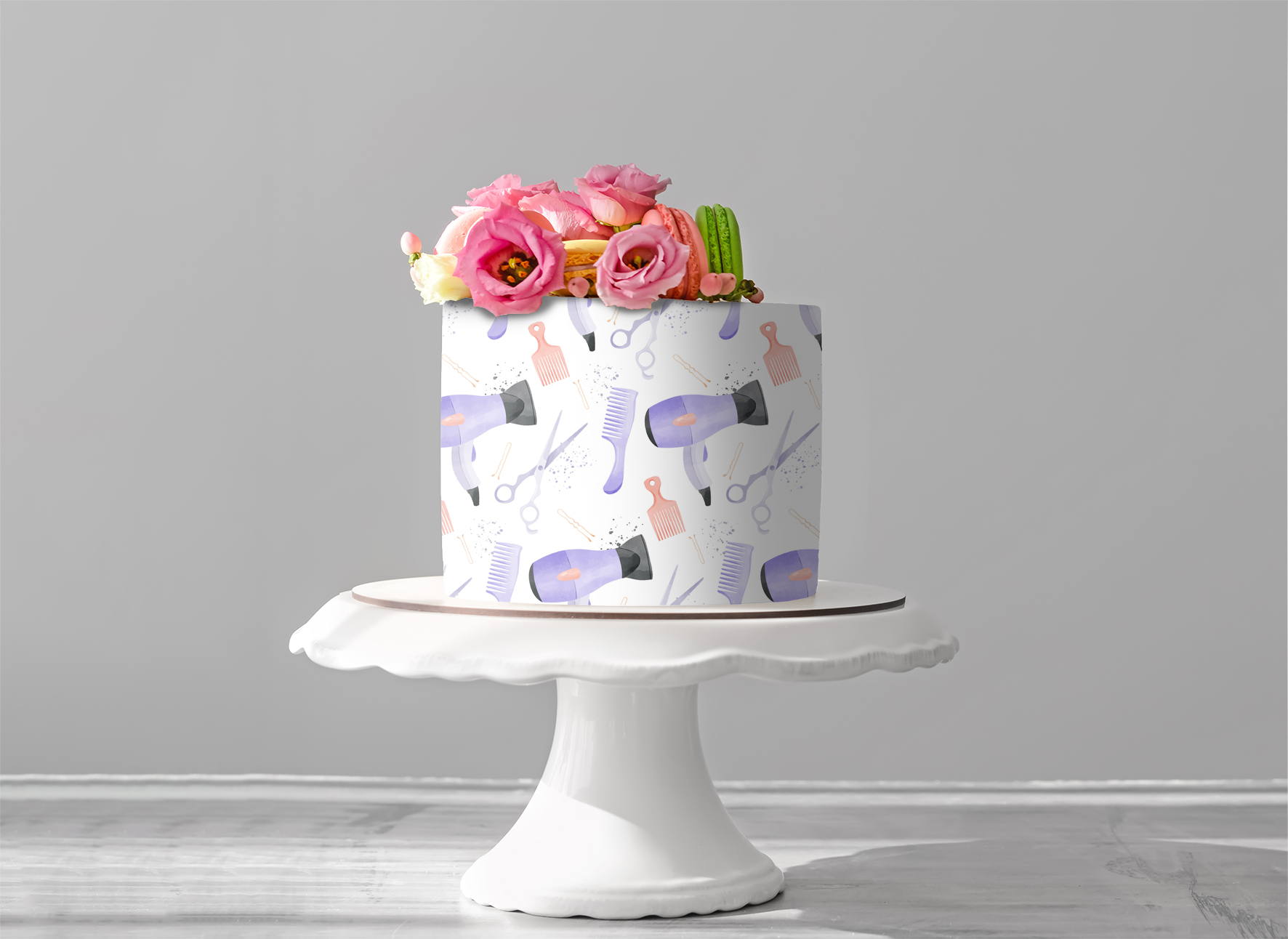 Deko Fondant  Friseur