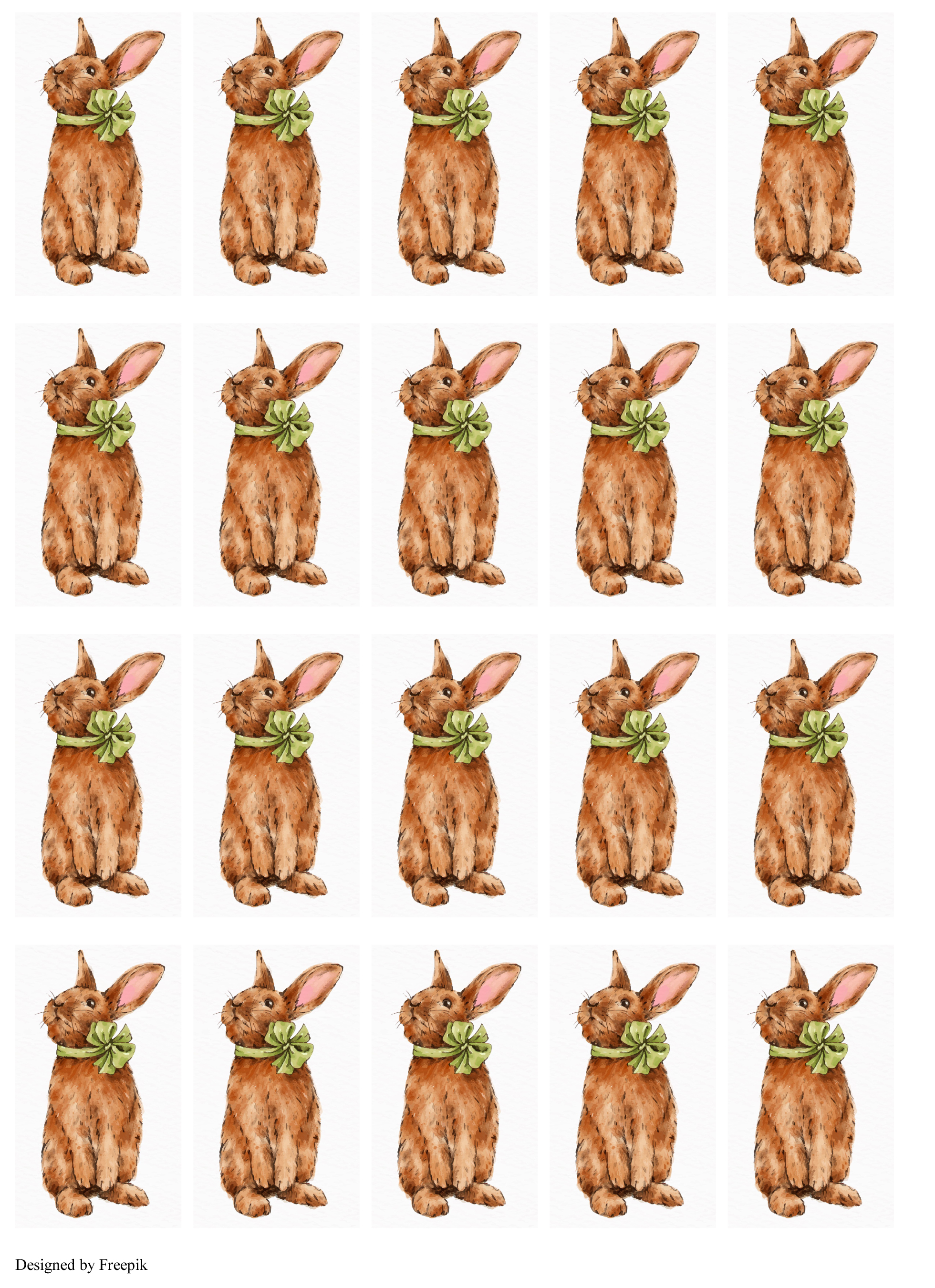 Fondant Kärtchen Hase