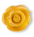 Zuckerrose S – Essbare Tortenblume in Gold (Ø 4 cm)
