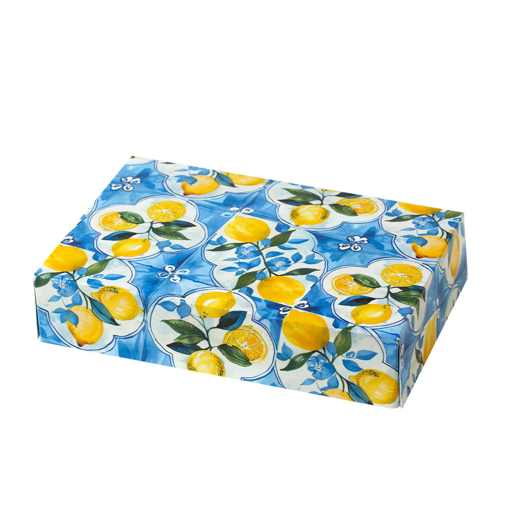 Verpackungsbox im mediterranen Amalfi Stil