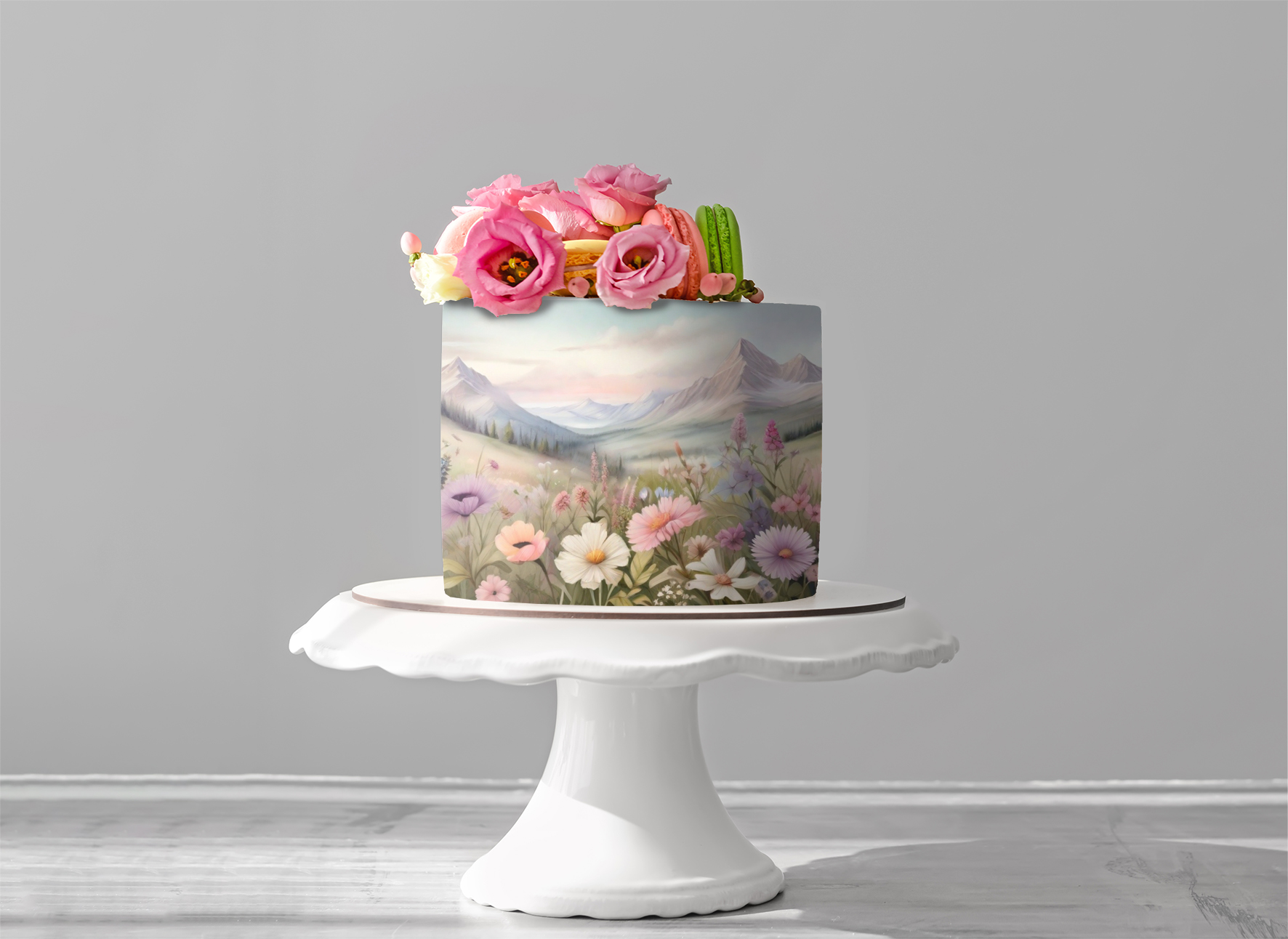 Deko Fondant Landschaft