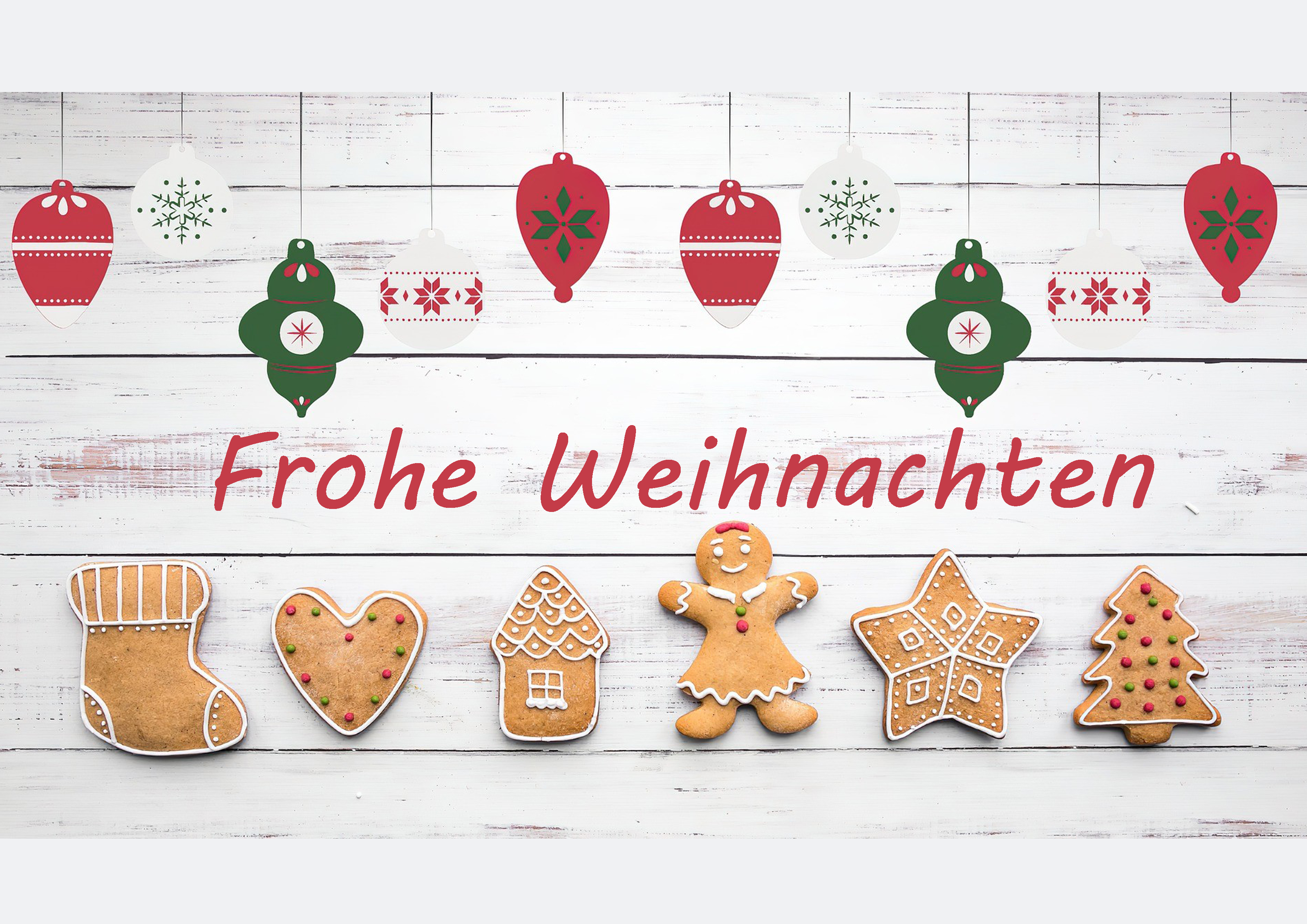 Rouladendekor Frohe Weihnachten
