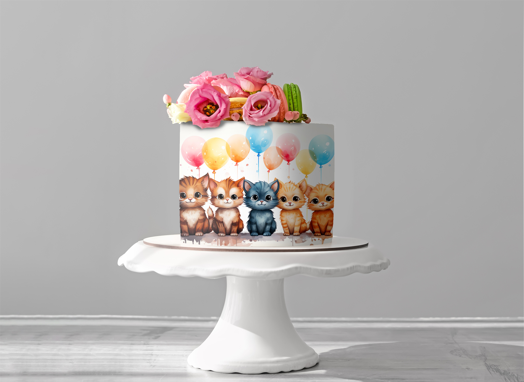 Deko Fondant Katzen