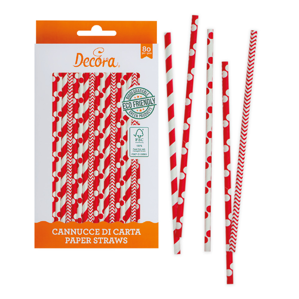Lollipop / Cake Pop Stäbchen Strohhalme aus Papier