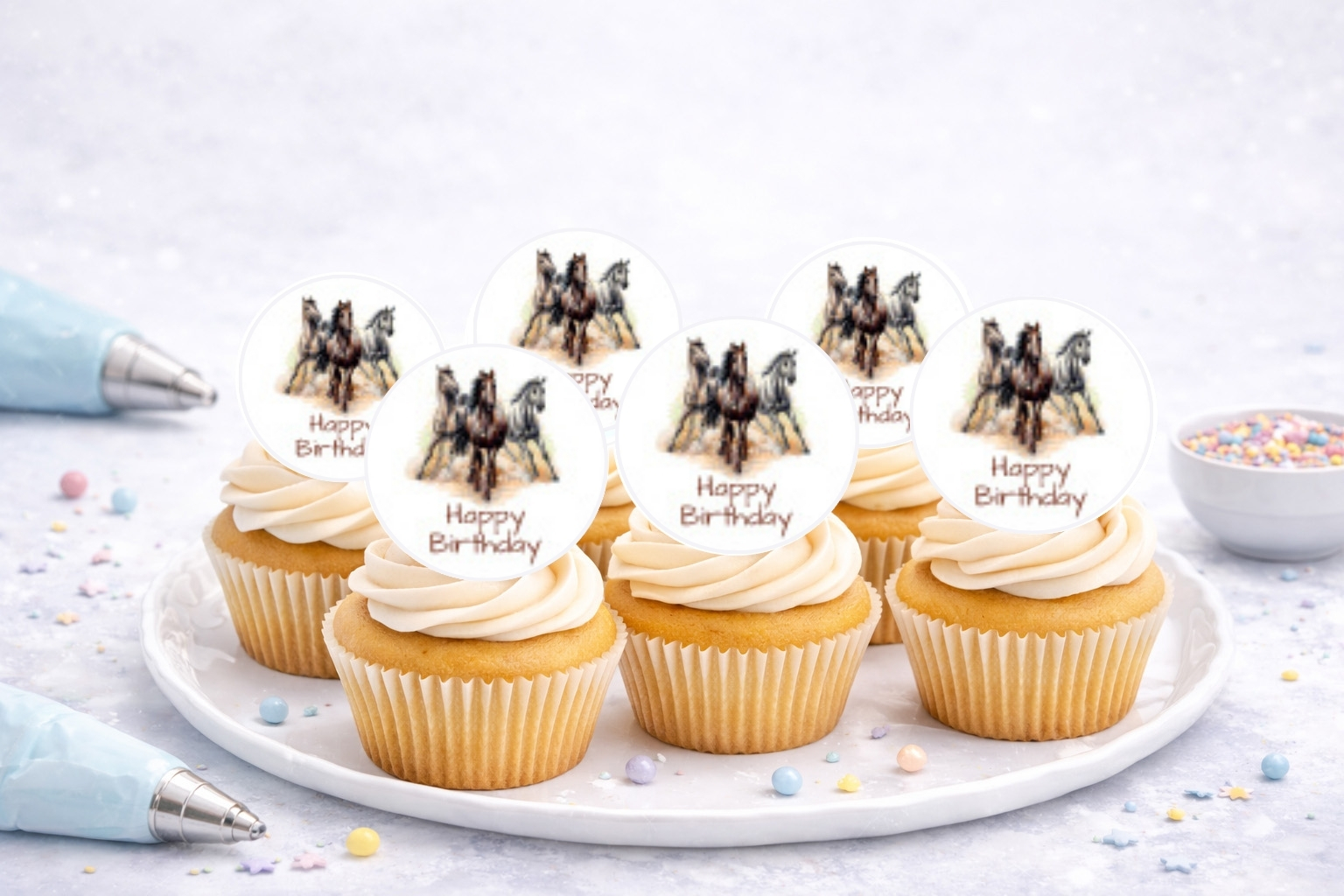 Muffinaufleger Pferd