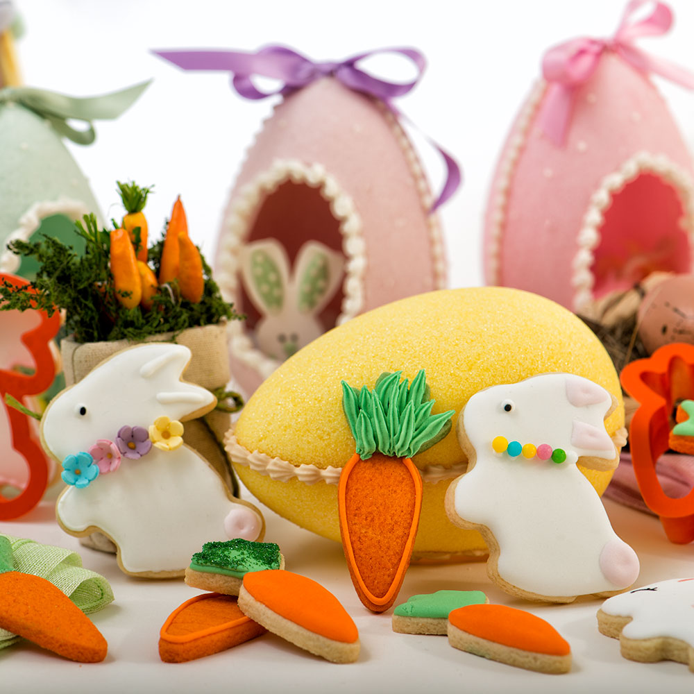 Ausstecher Ostern – 2er Set Hase und Karotte
