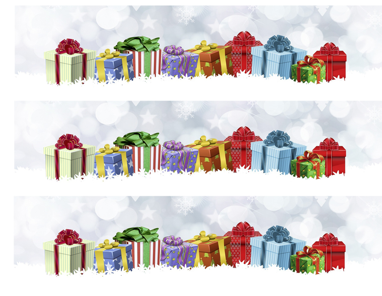 Tortenband Weihnachten Geschenke