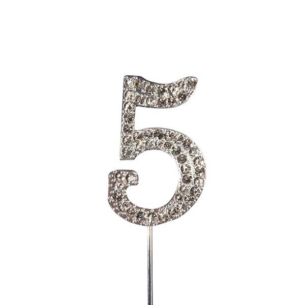 Cake Topper Zahl 5