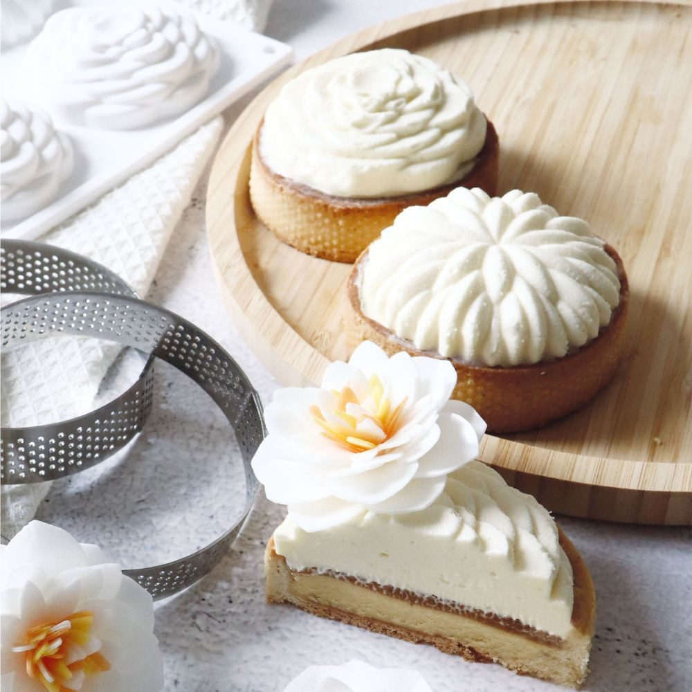 Silikonform 3D „Saint-Honoré“ Ø7 cm – für elegante Mini-Tartelettes