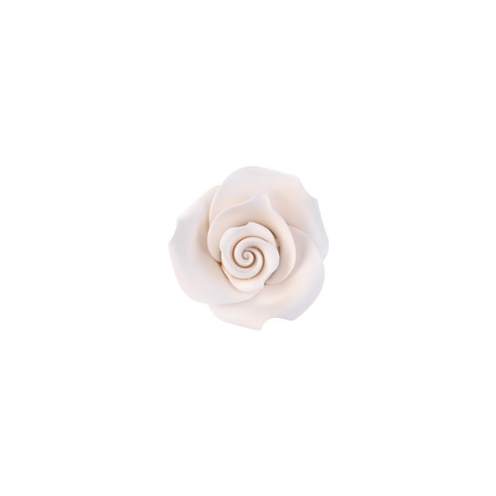Rosenknospen aus Zucker – Weiß Ø 4 cm