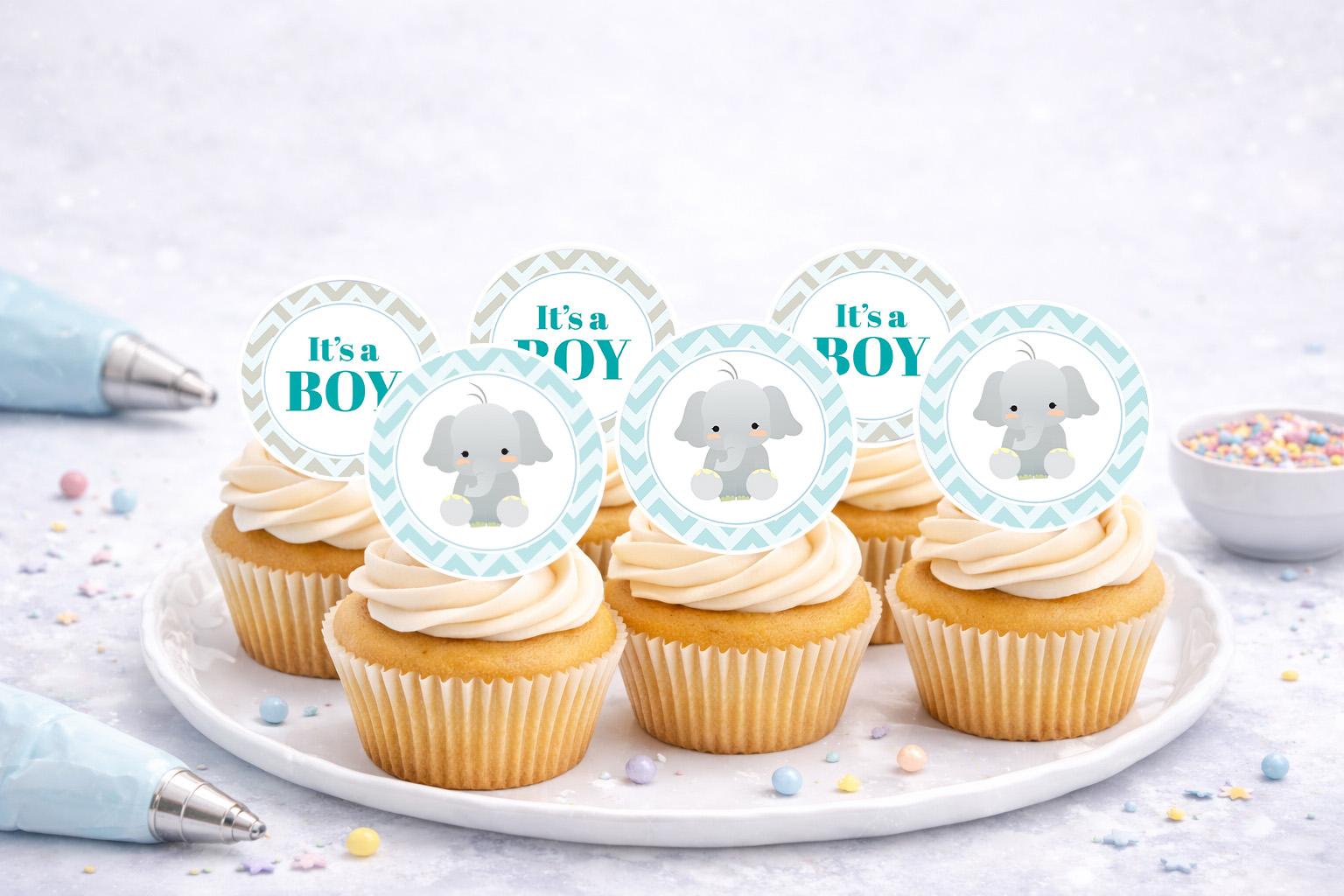 Muffinaufleger It's a Boy