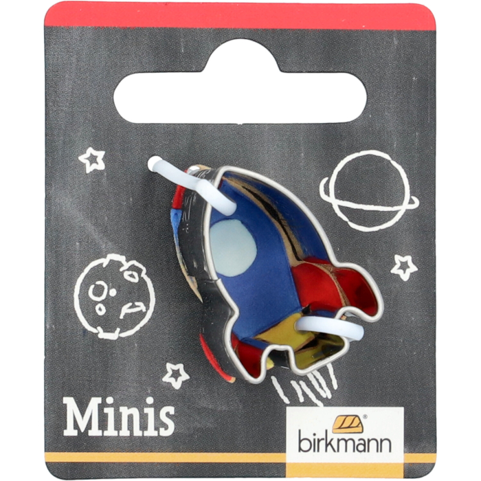 Mini-Ausstechform Rakete Edelstahl | 2,7 cm