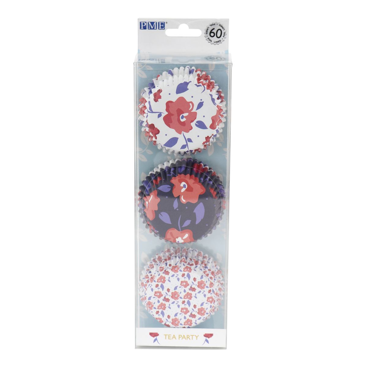 Cupcakeförmchen Set Tea Party Blumen | Ø 5 cm