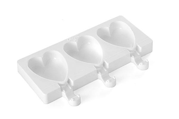 Silikomart Kit Eis/Kuchen am Stiel Mini Heart Gel03m