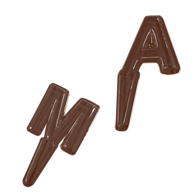 Schokolade Gussform Buchstaben A - M