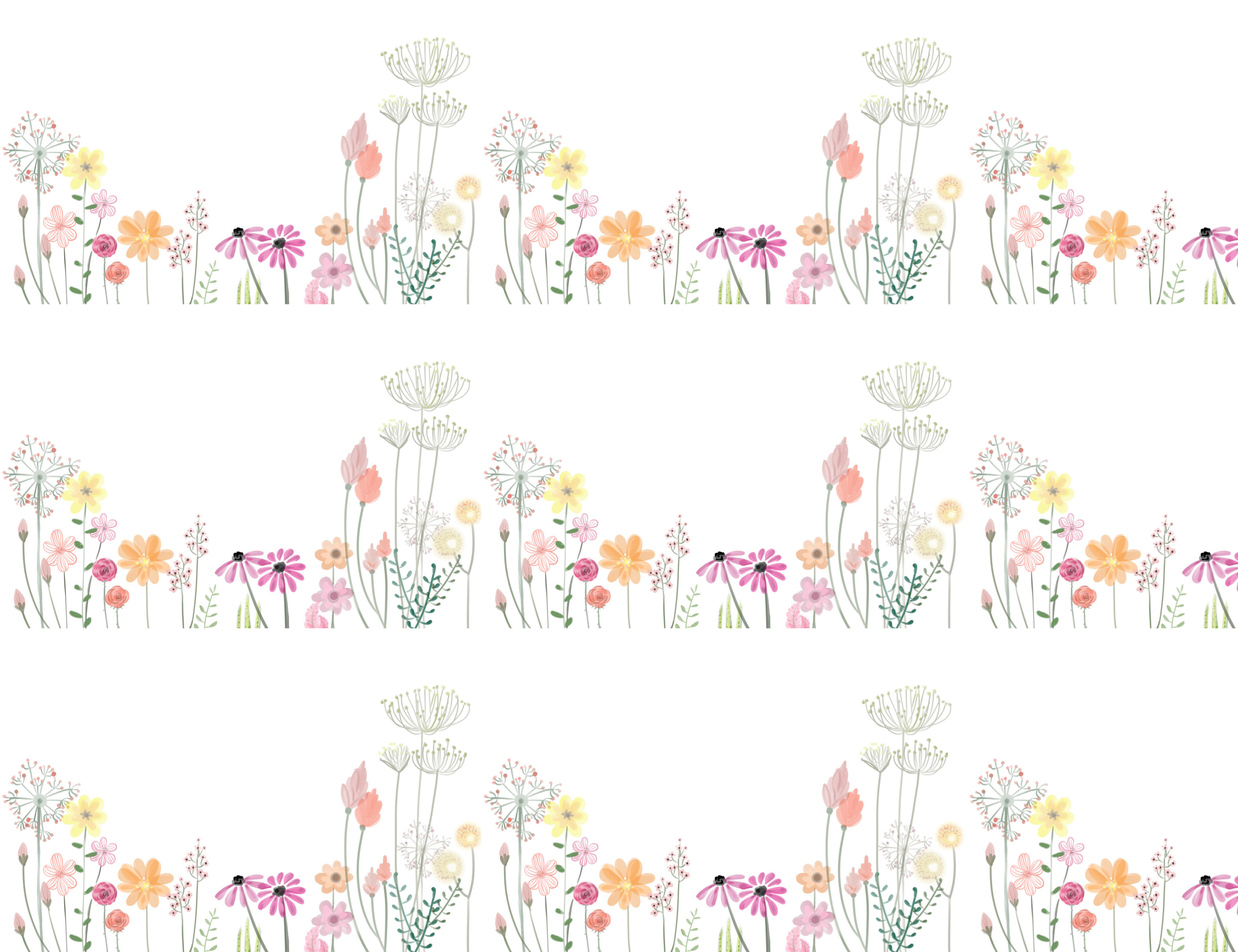 Tortenband Blumen