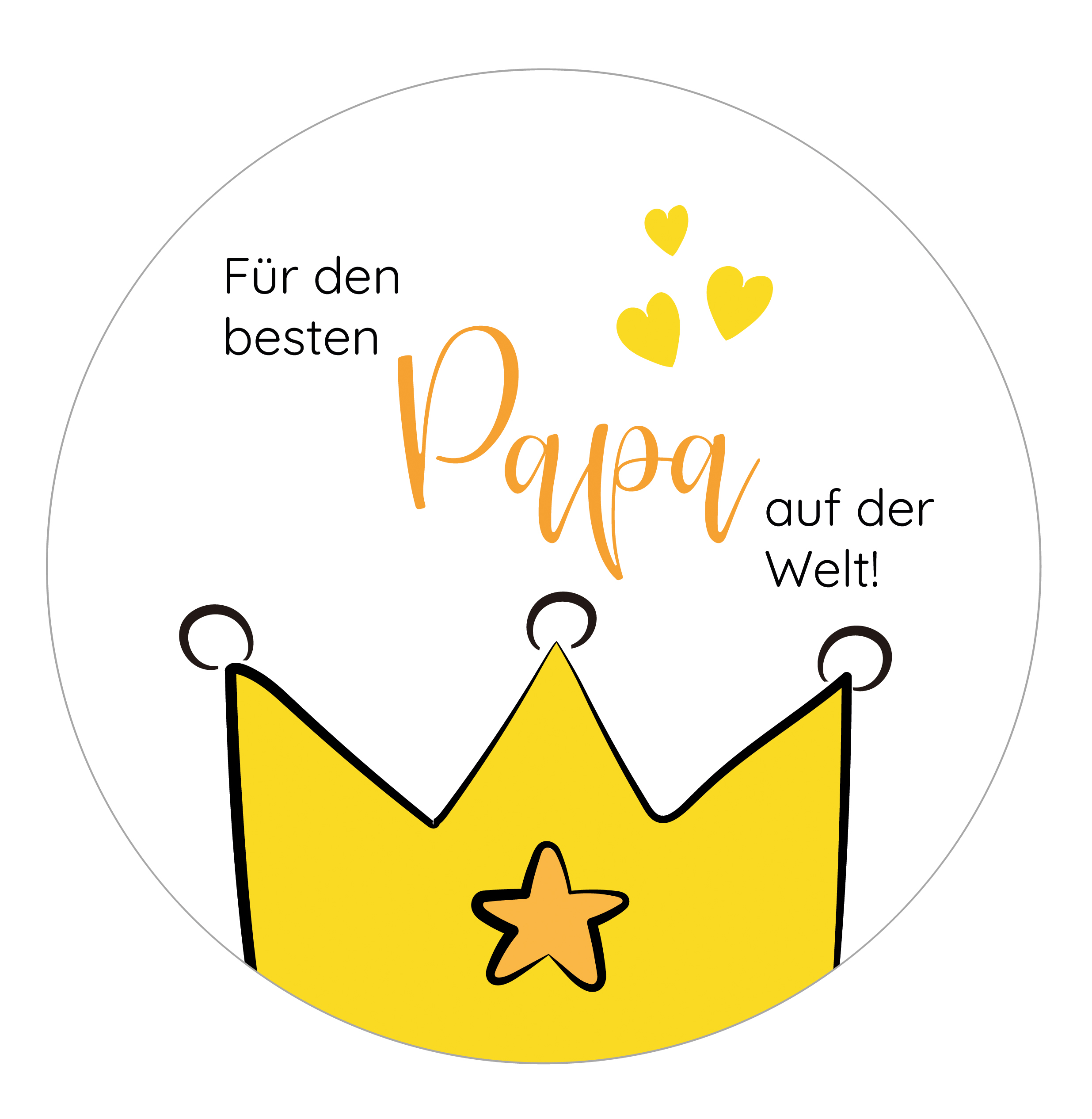 Tortenaufleger Bester Papa/Vatertag