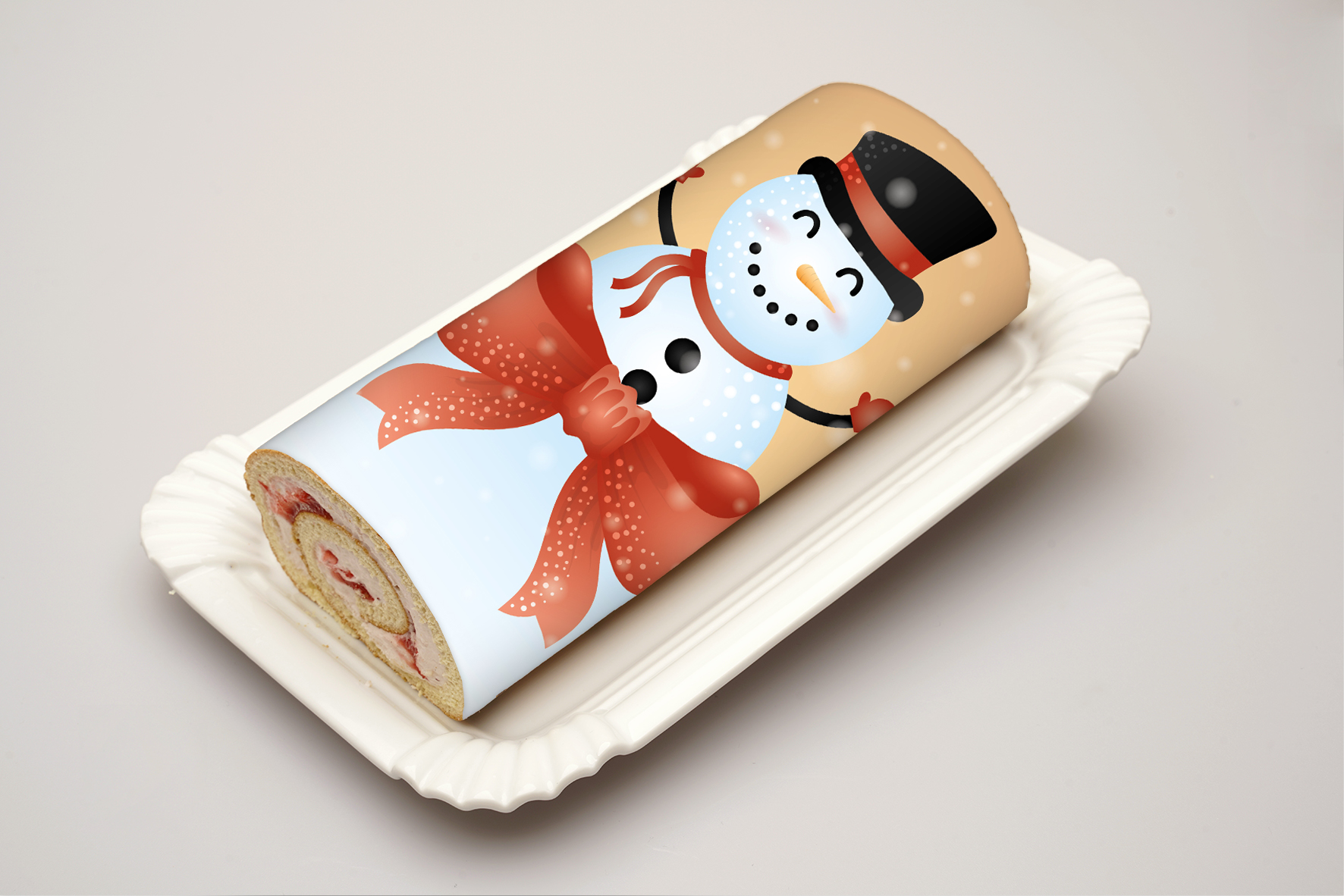 Rouladendekor Schneemann