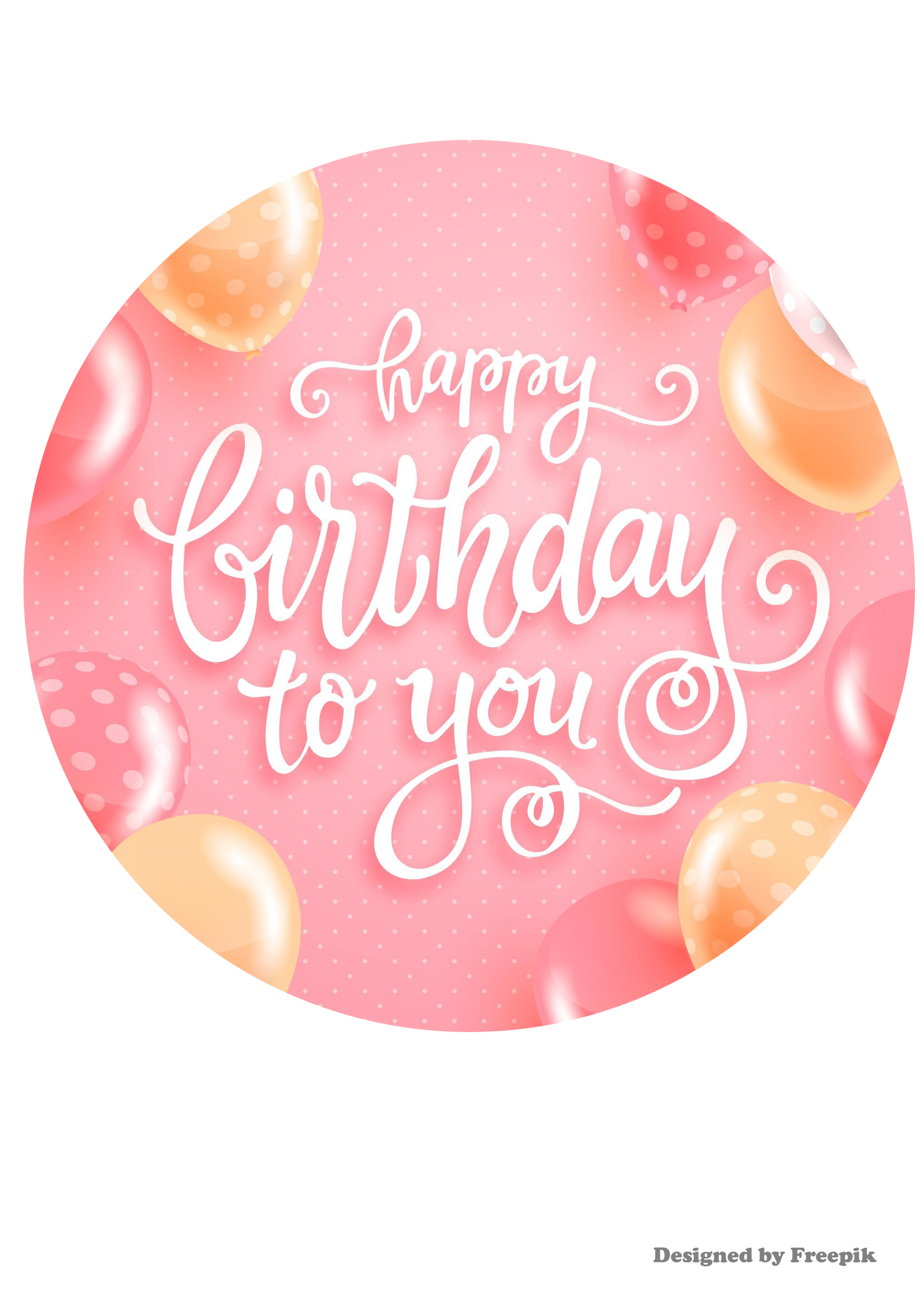Tortenaufleger Happy Birthday