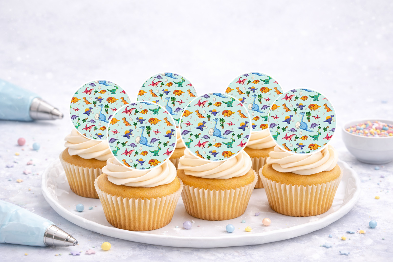 Muffinaufleger Dinosaurier