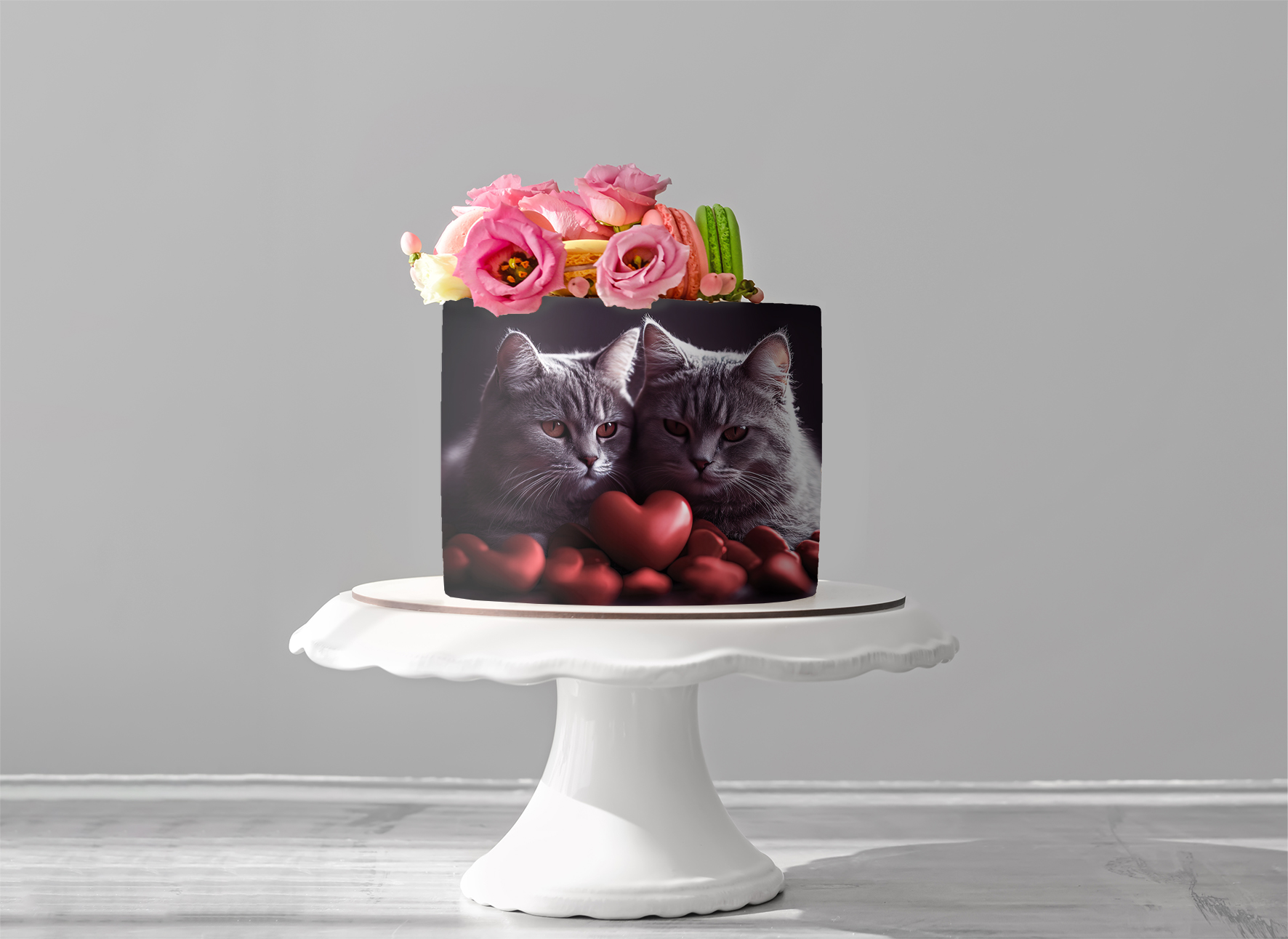 Deko Fondant Katzen