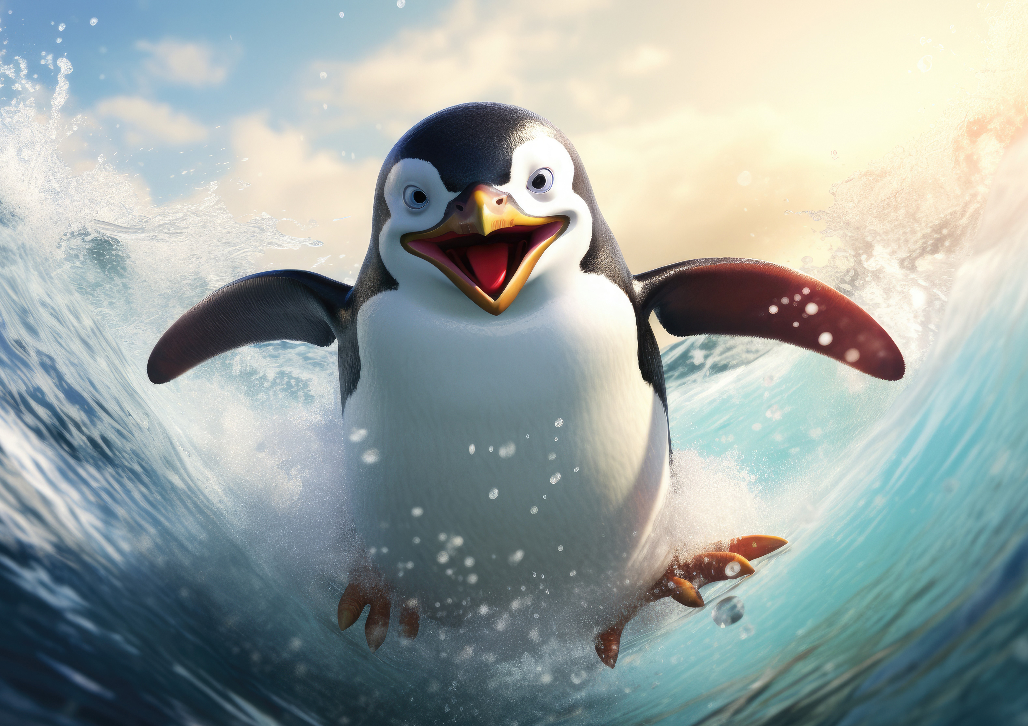 Deko Fondant Pinguin