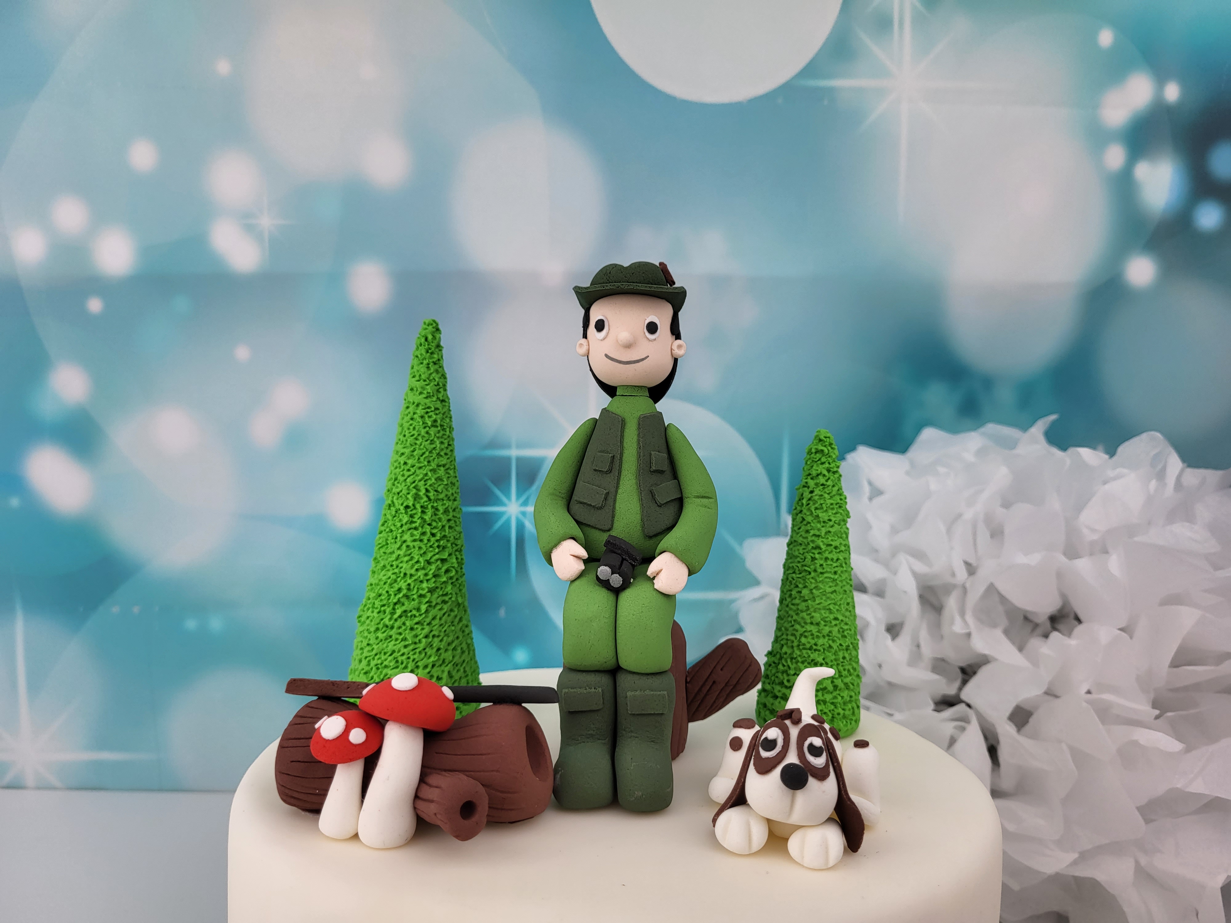 Zuckerfigurenset Jäger handgemacht
