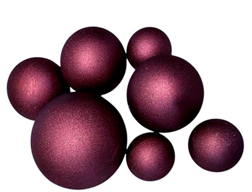 Schokokugeln Bordeaux Metallic / Dunkle Beere mit Perlglanz XXL