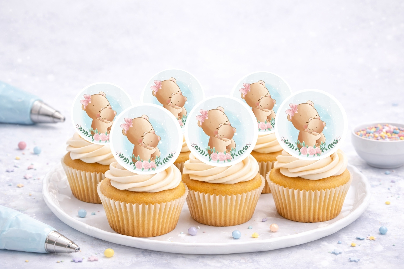 Muffinaufleger Bär