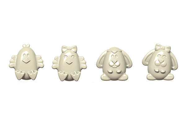 Silikomart Silikonform Gussform Osterfreunde SCG30 – Essbare Oster-Motivfiguren