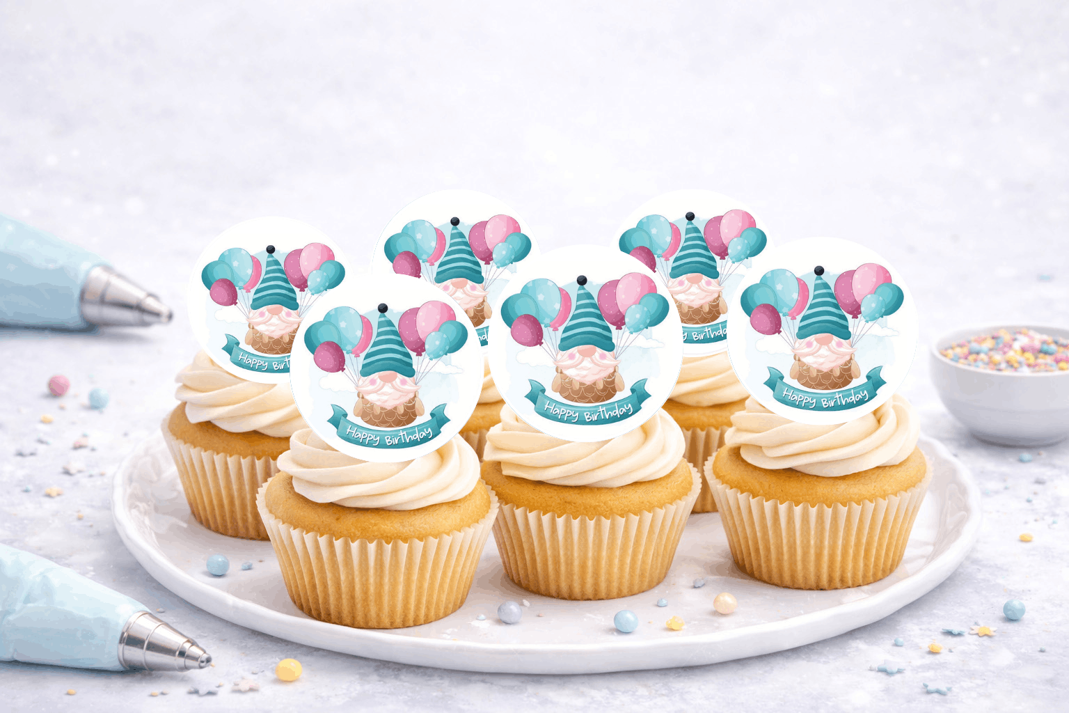 Muffinaufleger Geburtstag