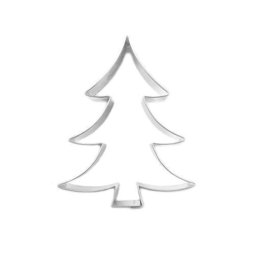 Lebkuchenausstecher Christbaum aus Edelstahl – 10,5 cm