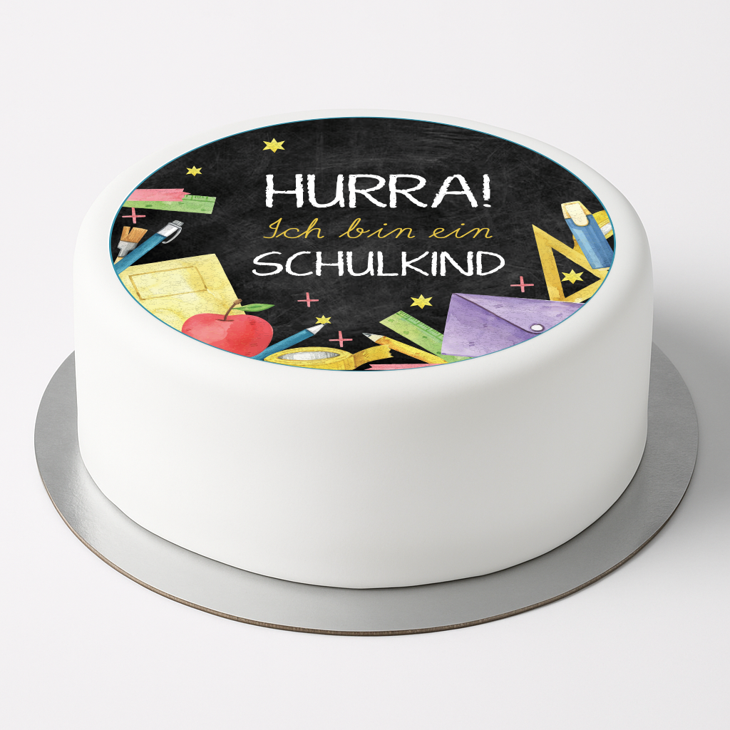 Tortenaufleger Einschulung