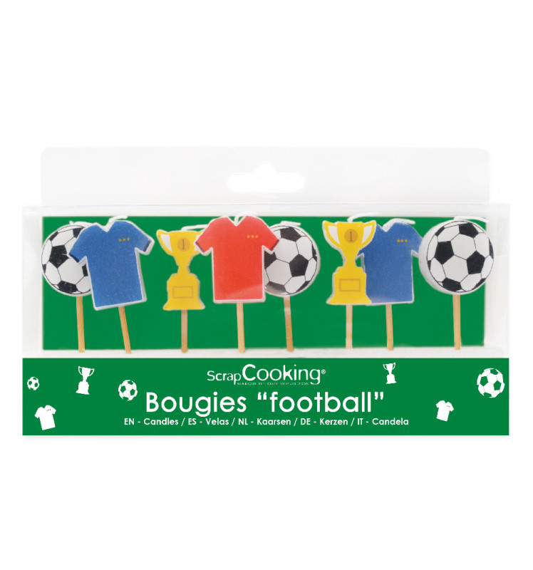 Fußball-Kerzen – 8er Set