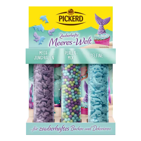 3er Set Meeres-Welt Zuckerdekoration 70g