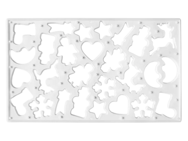 Keksausstecherbrett – mit 9 Motiven, je 3 Ausstecher