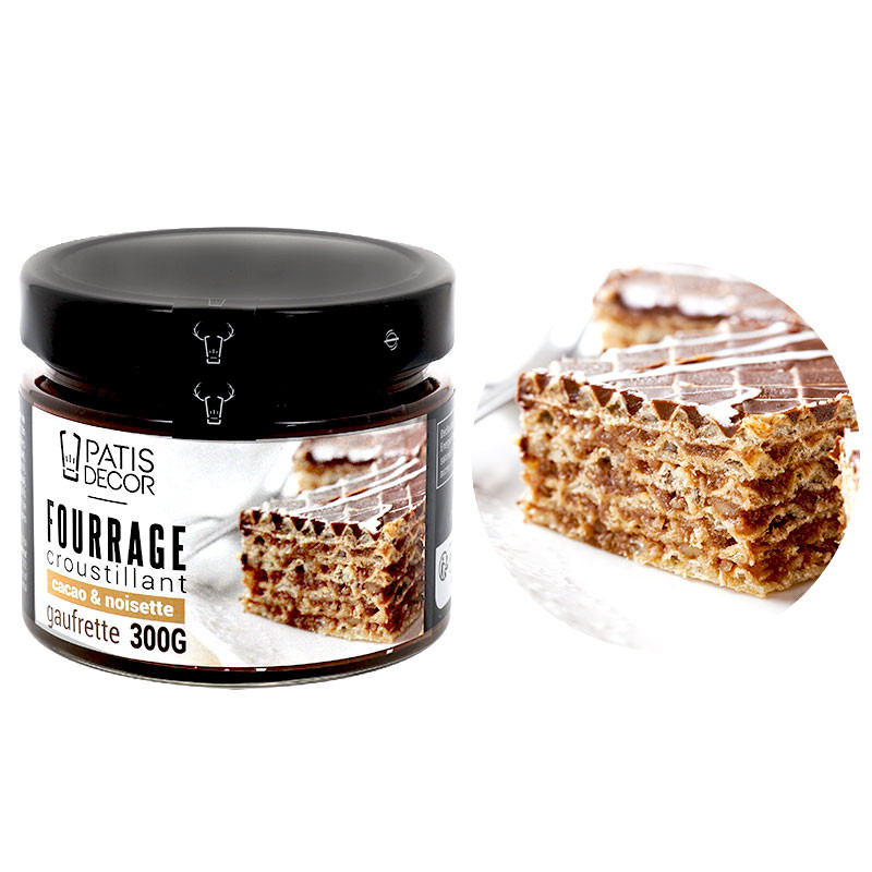MHD 3/26 Pralinenfüllung Aufstrich Füllung Crunchy Milch & Haselnuss