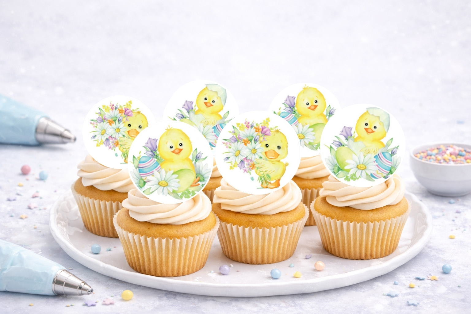 Muffinaufleger Küken Ostern