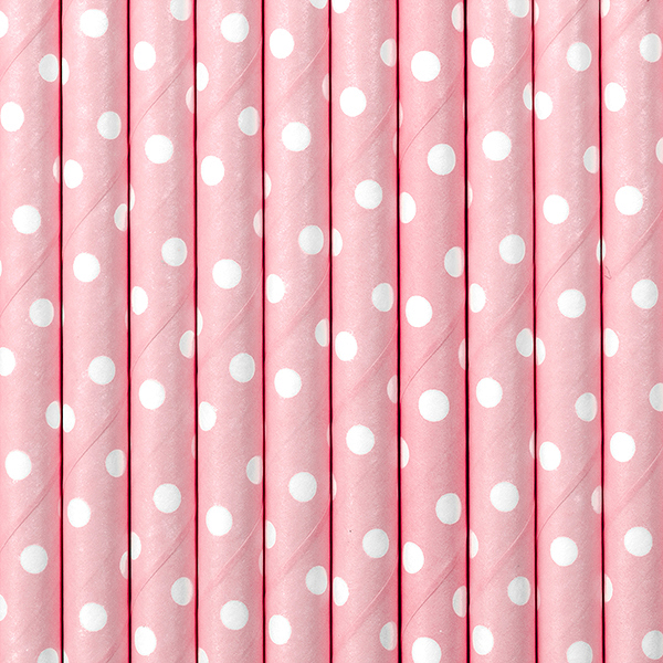 Cake Pop Stäbchen rosa gepunktet | 10 Stk.