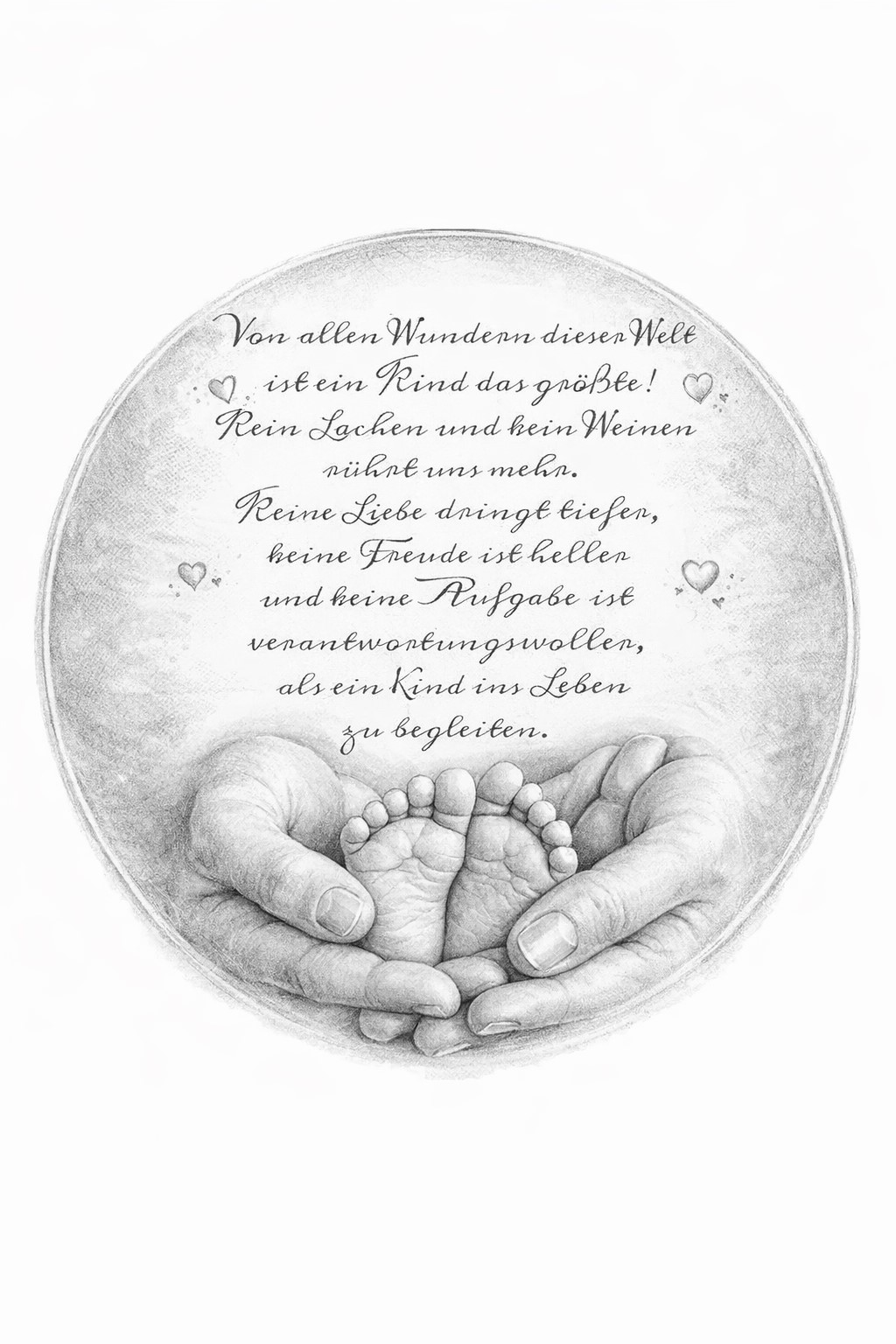 Tortenaufleger Babyfüße mit Spruch