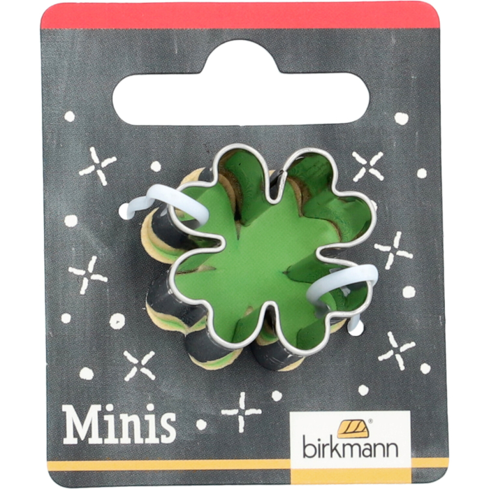 Mini-Ausstechform Kleeblatt – Edelstahl – 2,5 cm
