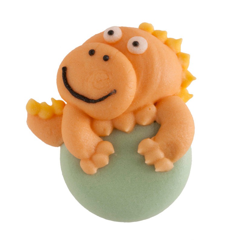 Zuckerdeko Dinos – Essbare Dinosaurier Tortendeko aus Zucker für Kuchen & Cupcakes