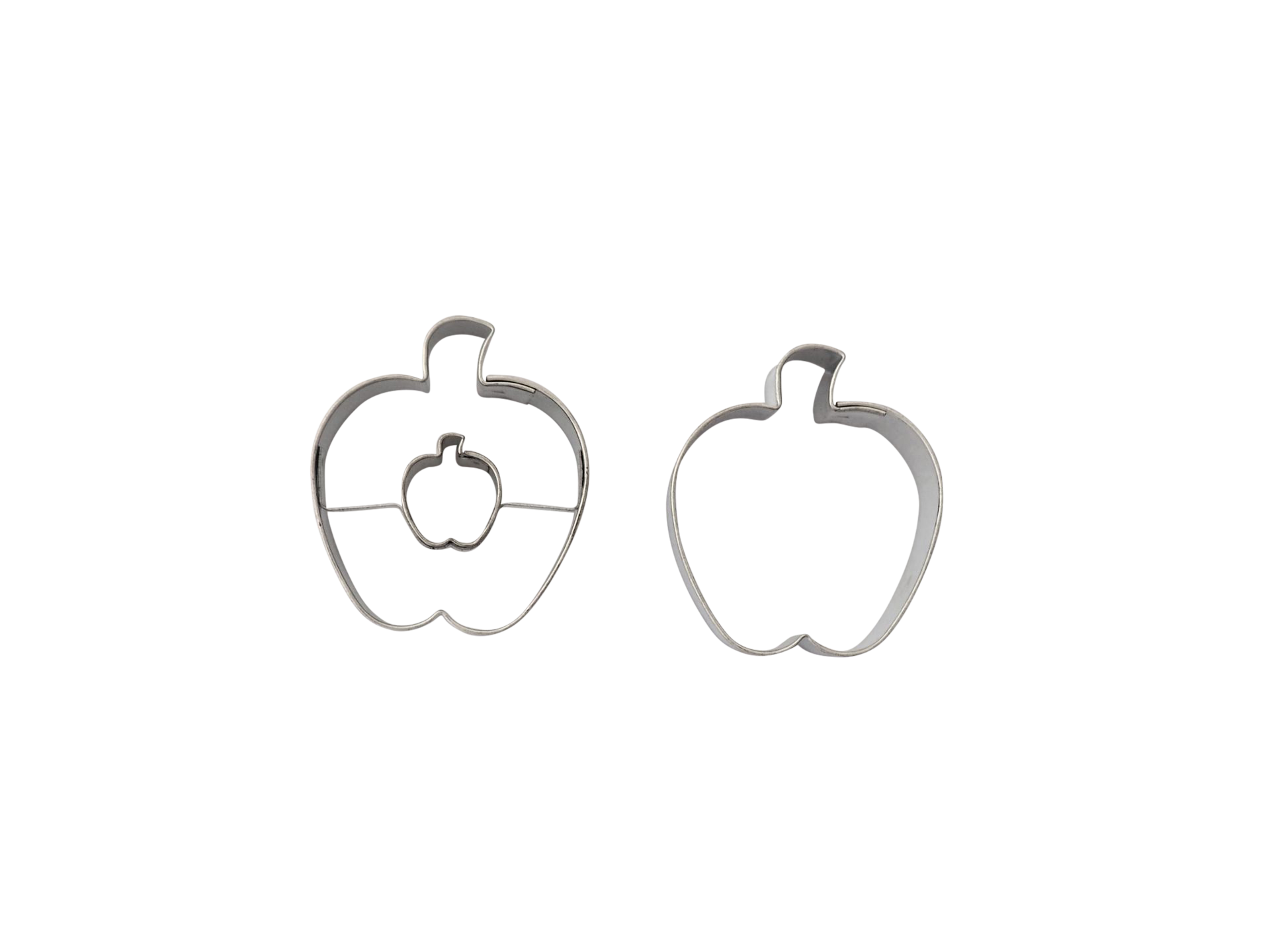 Linzer Ausstecher Apfel mit Apfel, 2-teilig – ca. 4 cm  A55