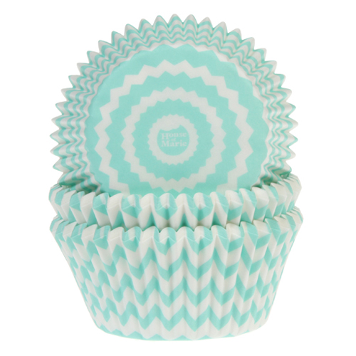 Papierförmchen Muster mint