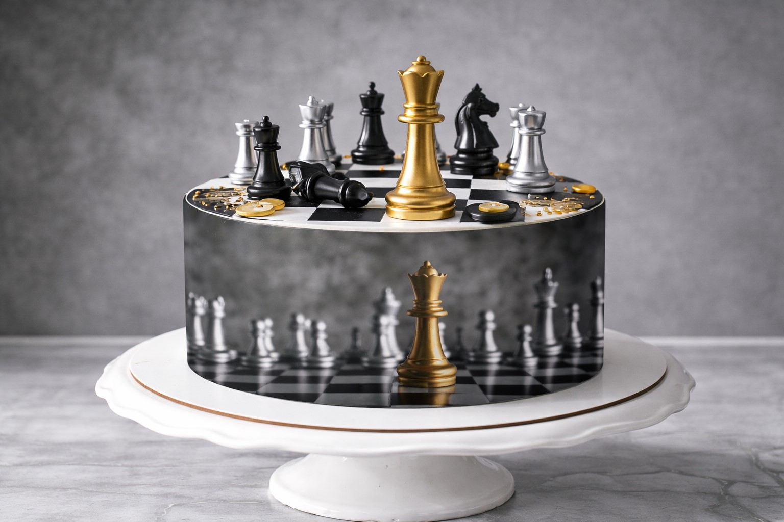 Deko Fondant  Schach